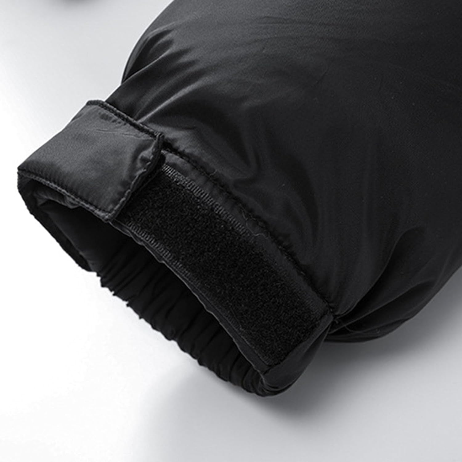 Men's Color Block Short Down Coats Stand Collar Warm Thicken Puffer Jacket Vintage Thermal Cropped Padded Jacket