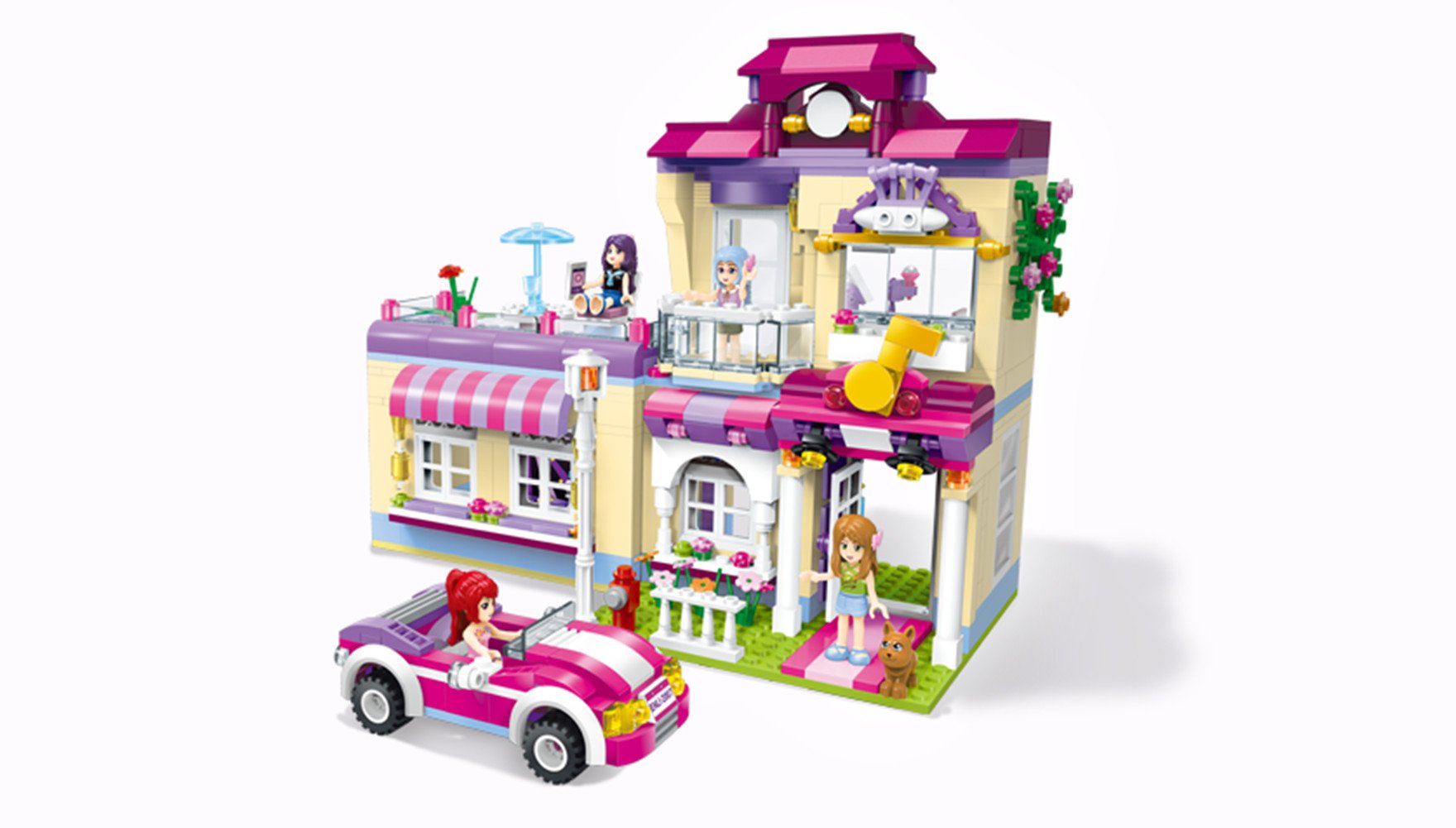 ELASZ ENLI CITY Toy Building Blocks (Large-2007) Star Training Home(734pcs)