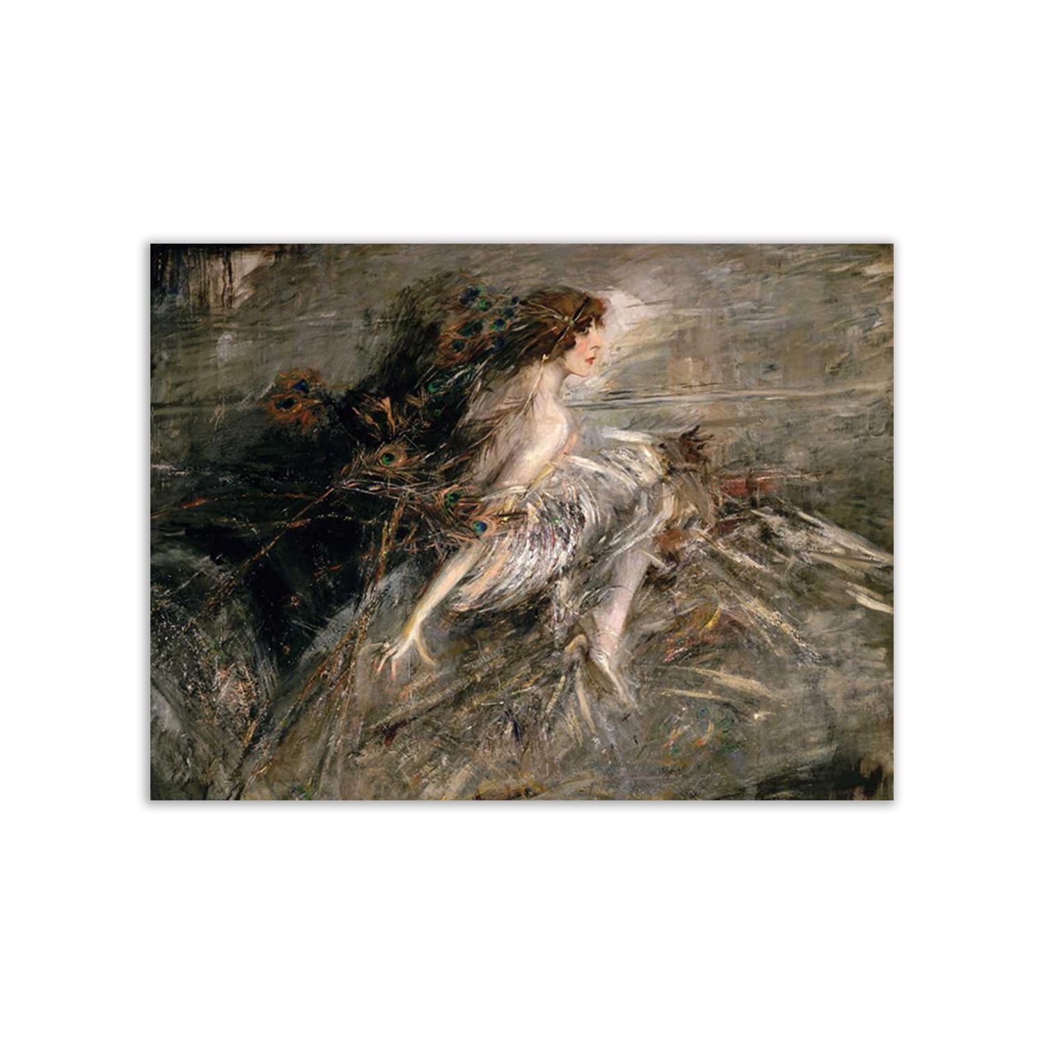 Poster Giovanni Boldini Luisa Casati grand format pour décorer un salon chaleureux