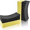 WONKEY - Auto Tire Polisher Sponge Pack of 2, U Shaped Inclined Car Tire Polisher Sponge, Vehicle Tire and Plastic Polishing Application Sponge
