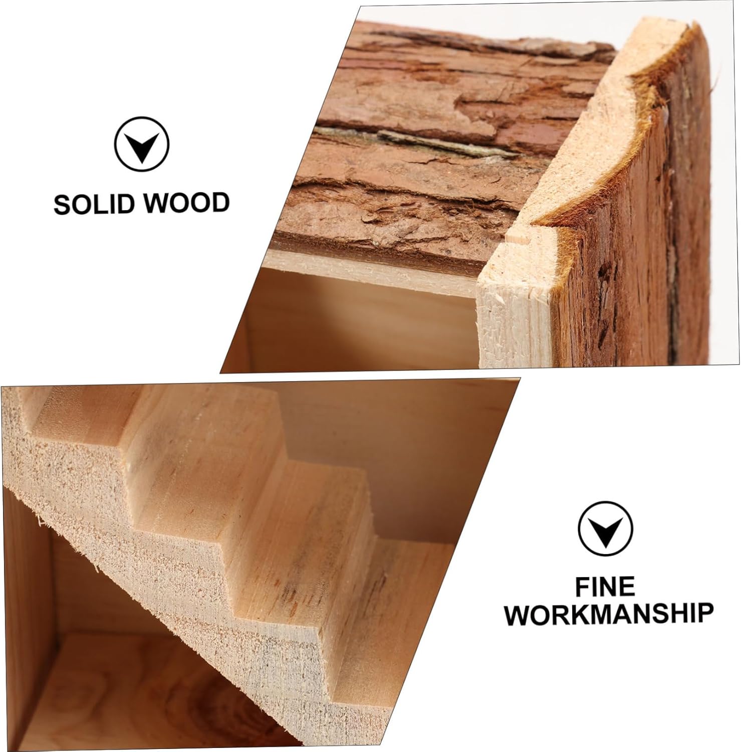 1pc Hamster Toy Pine Recreational Plaything for Pets and Training Tool Natural Insulation Lightweight and Portable