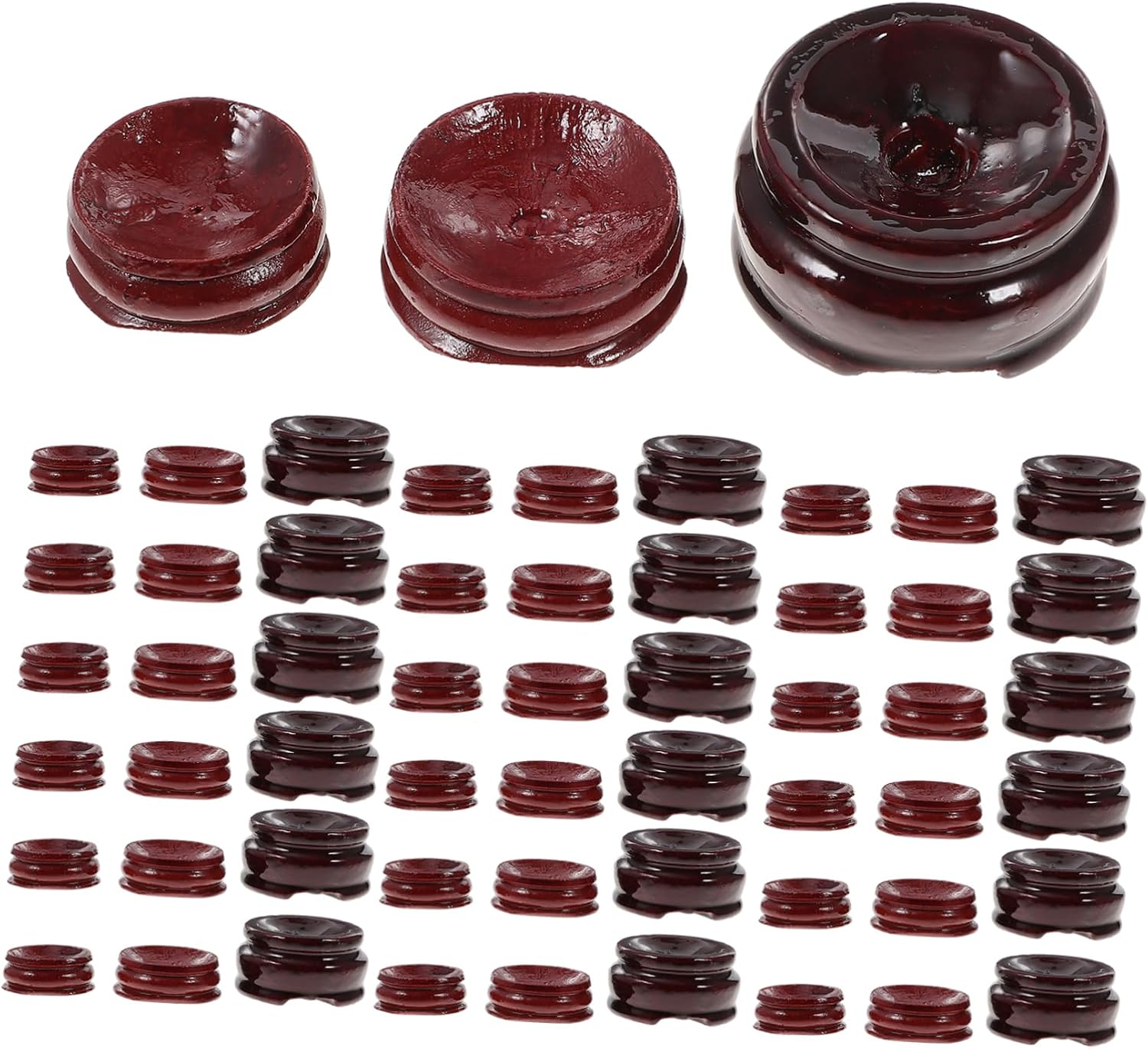 PRETYZOOM 24Pcs Wooden Crystal Ball Holders for Table Display