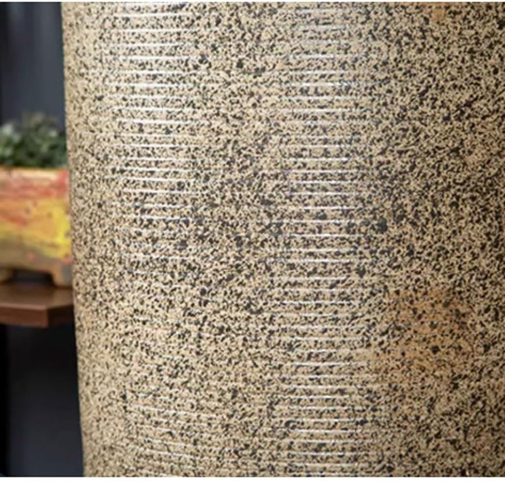 Pedestal Sinks Retro Wash Basin Integrated Column Outdoor Ceramic Balcony Floor-Standing Sink Bathroom (A)