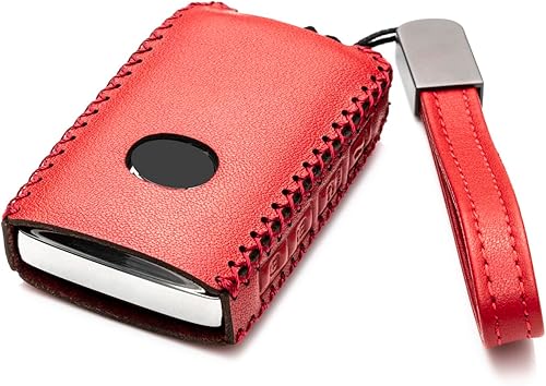 Miniatura 2 de Vitodeco Funda protectora de cuero genuino para llavero inteligente compatible con Mazda 3, Mazda 3 Hatchback, Mazda 6 2019 - 2022, CX-5, CX-50,