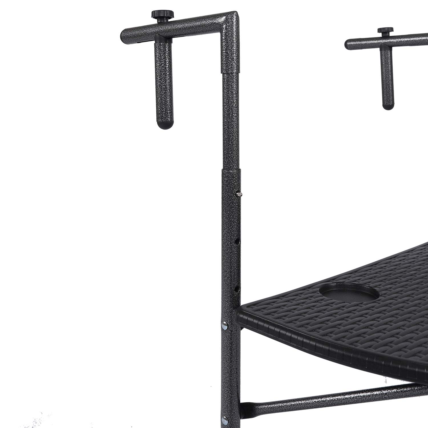Sparmeile Table d'appoint Suspendue pour Balcon Noir