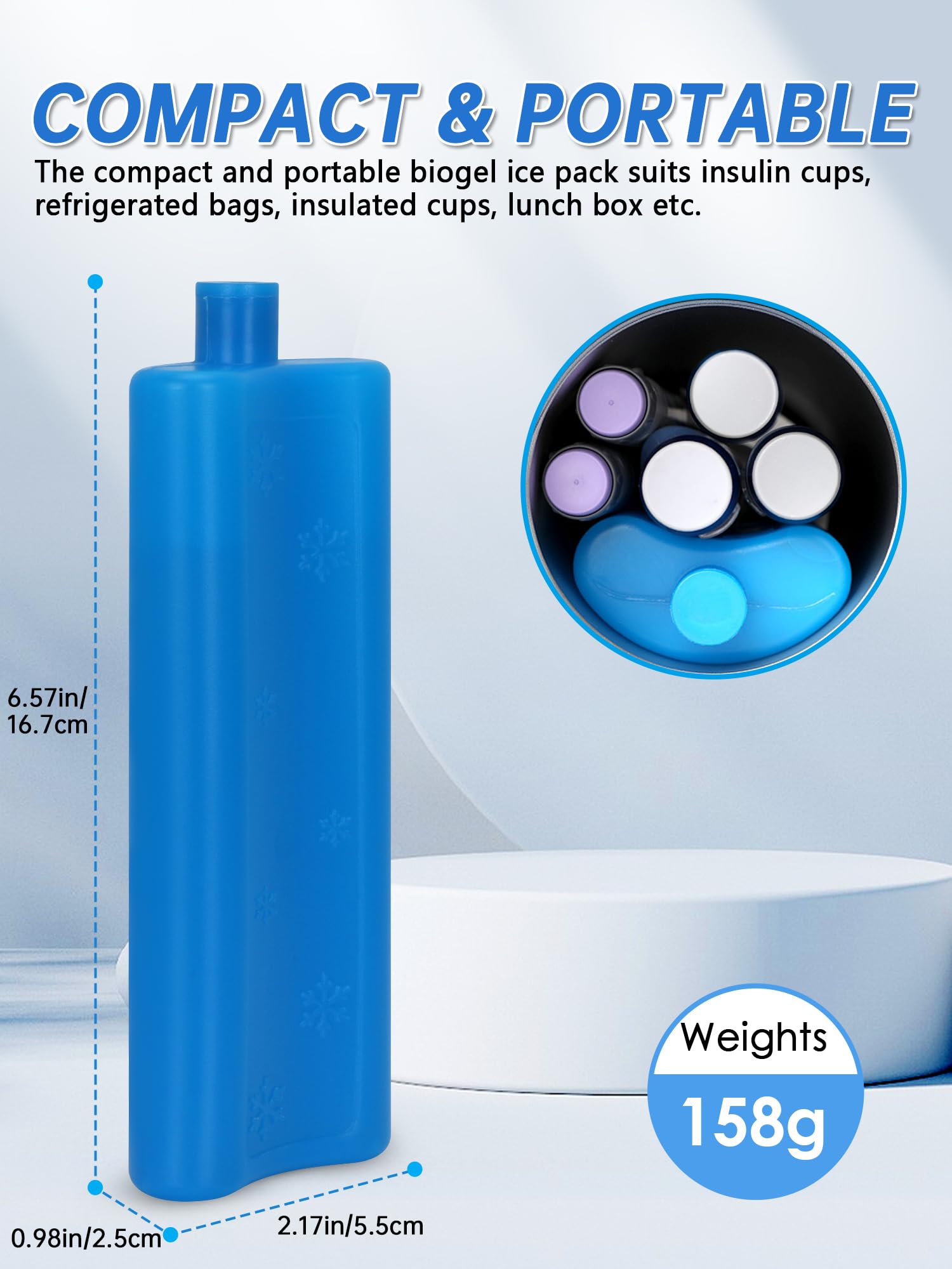 Amazon.com: Leng Ke Ice Packs for Insulin Cooler Travel Case, TSA