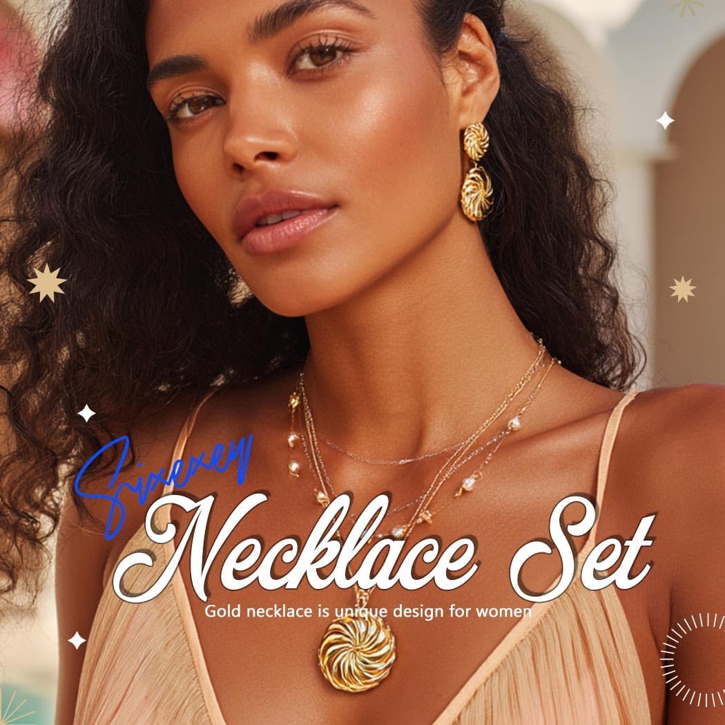 Sixexey Gold African Jewelry Set Chunky Collar Necklace Earrings Africa Festival Costume Jewelry for Women - Image 7