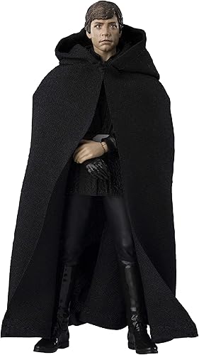 S.H. Figuarts Star Wars The Mandalorian Luke Skywalker Aprox. 5.5 pulgadas (5.512 in), PVC y ABS Figura de acción pintada