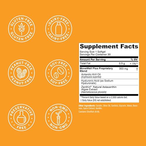 Vista 15 de Live Conscious Glucosamina condroitina con MSM, ácido hialurónico y más - Suplemento de salud articular MoveWell