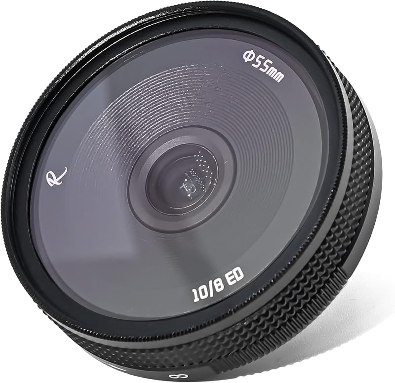 AstrHori 10mm F8 II Ultra Wide Angle Fisheye APS-C Manual Prime Lens Compatible with Fuji Fujifilm X-Mount Mirrorless Camera X-E1,X-E2,X-E3,X-H1,X-T1,X-T10,X-T2,X-T3,X-T4,X-T20,X-T30,X-A10,X-A2,X-A3