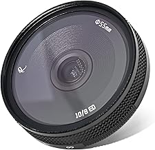 AstrHori 10 mm F8 II Ultraweitwinkel Fischaugenlinse Manuelles APS-C-Objektiv Kompatibel mit Panasonic LUMIX Olympus Micro 4/3-Mount Mirrorless Camera G1,G2,G3,G5,G6,G7,G9,GH1,GH2,GH4,usw.(Schwarz)