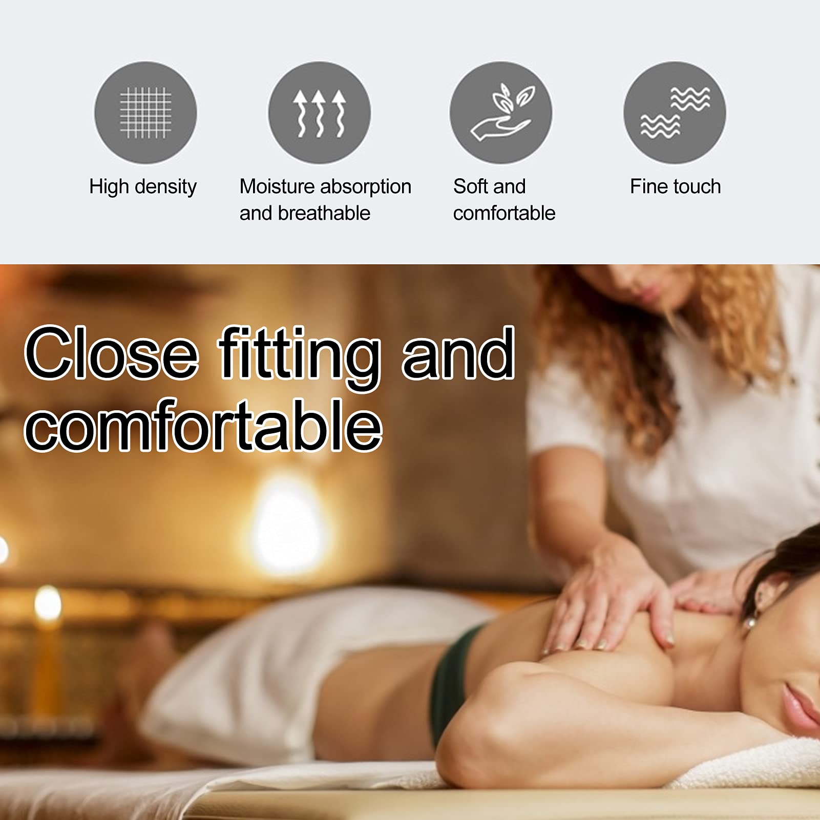 Beauty Salon Bed Sheet, SPA Breathable Bed Cover with Face Hole Type Professional Massage Linens Waterproof Oil?Proof Moisture Absorption Bed Sheets SPA Massage Table Cover (200x115cm)(#2)