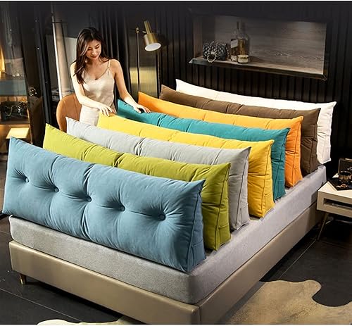 Miniatura 4 de Almohada de cuña para cama tamaño Queen y tamaño King, cabecera de cama triangular para lectura, almohada de respaldo grande con funda de almohada