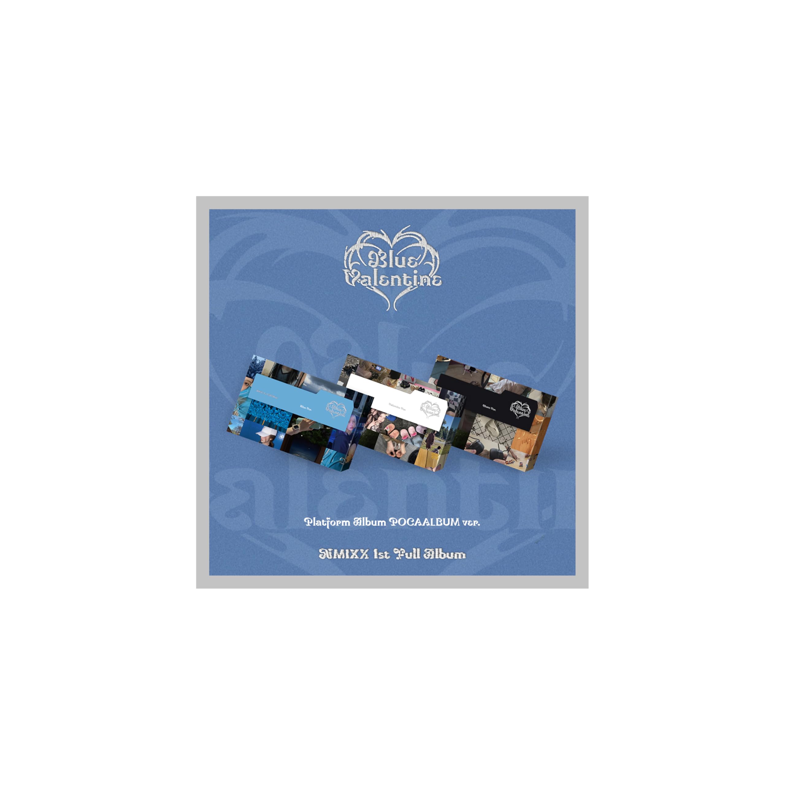 NMIXX Album Saint-Valentin coffret POCA bleu et chaos idéal à offrir en cadeau