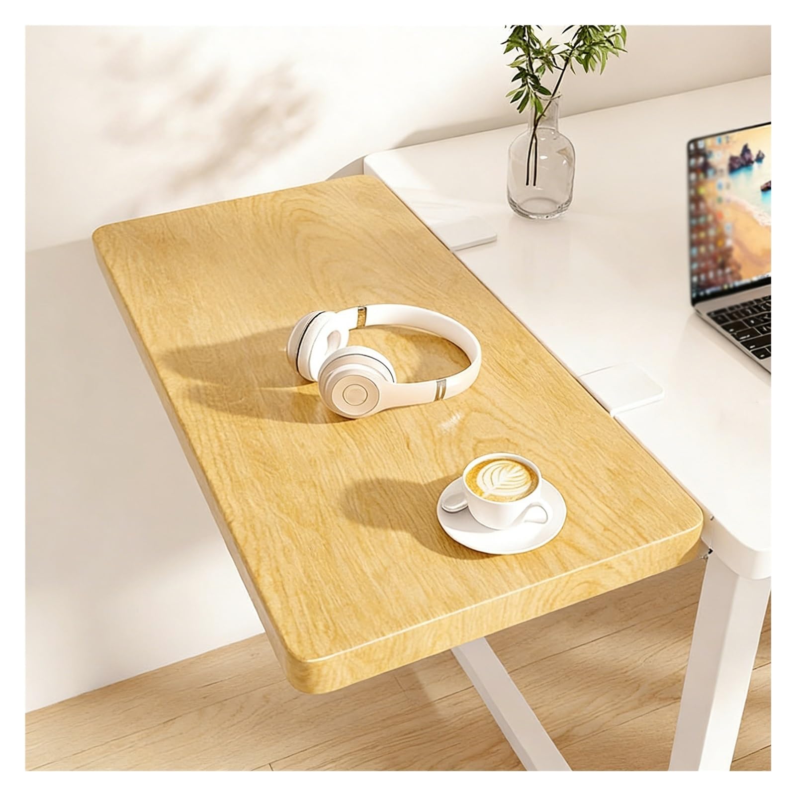 Ergonomische Schreibtisch-Verlängerungsablage, faltbarer Arbeitsplatz-Organizer, Tastaturablage für Heimbüro, Ellenbogen-Armstütze, verstellbares, bequemes Schreibtischzubehör