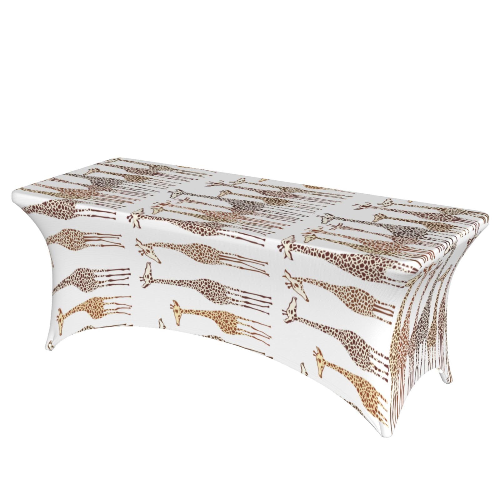 ERCgad Cute Cartoon Funny Giraffes Print Rectangular Tablecloth Dining Banquet Party Events Home Celebration Table Cover