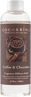 COCORRÍNA Reed Diffuser Refill - Coffee & Chocolate 6.7 Oz Reed Diffuser Oil Refill Home Fragrance for Bedroom, Bathroom Home Decor