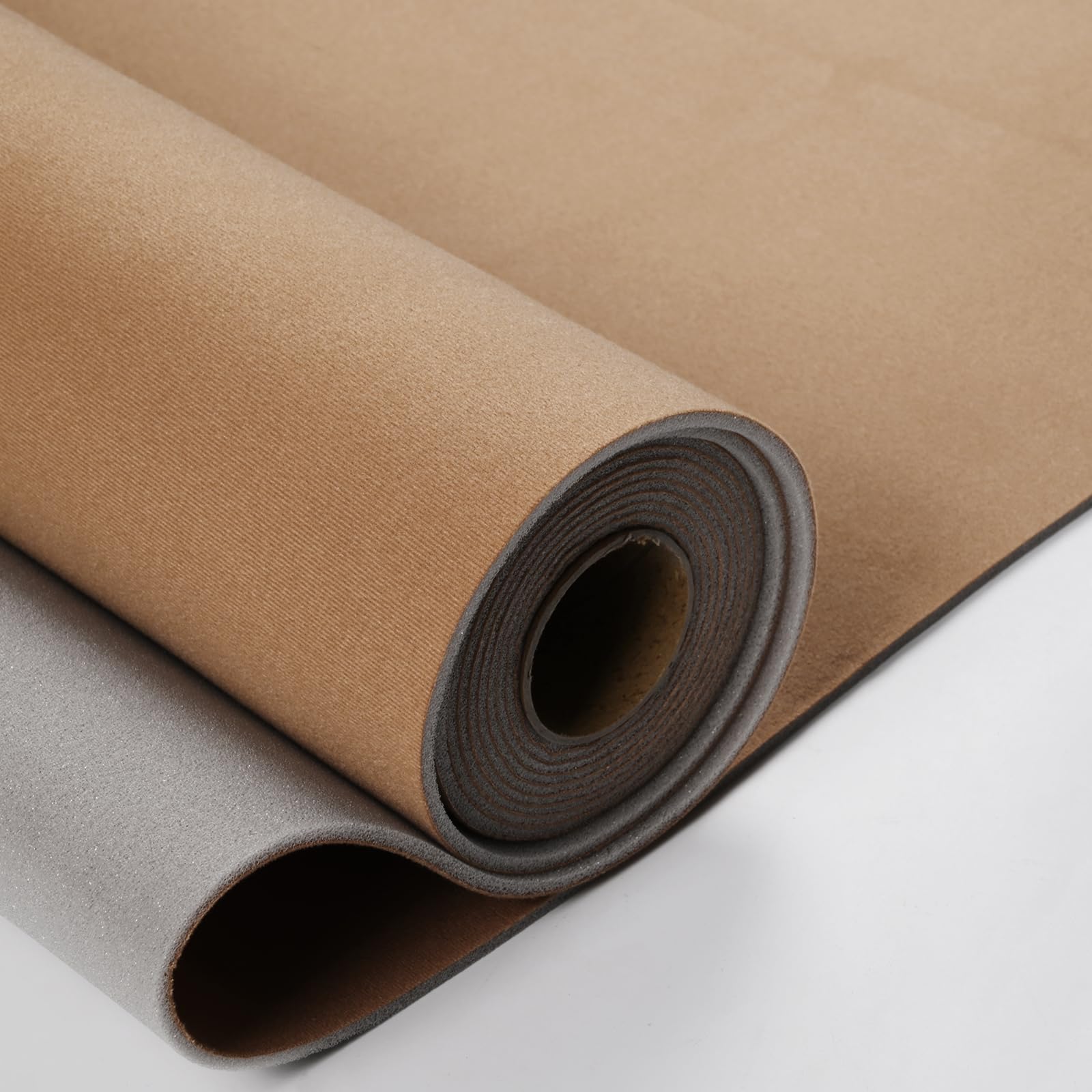 headliner fabric with foam backing - automotive roof replacement material for car, suv, pickup, rv interior repair diy 54"x60" (beige)