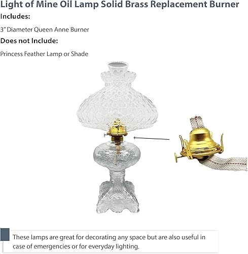 Miniatura 44 de Light of Mine - Chimenea de repuesto para lámpara de aceite con capucha de 3 x 7 pulgadas (3 x 7 pulgadas)