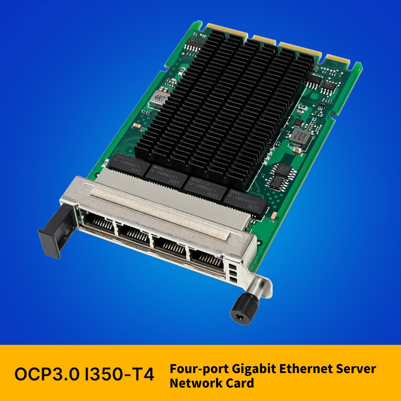 Adattatore rete OCP3.0 basato I350T4 con 4 porte RJ45 e adattatore Gigabit Ethernet Ethernet a porta quadrata a risparmio energetico