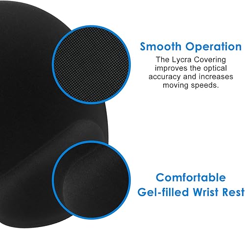 Miniatura 4 de JETech Alfombrilla para mouse con almohadilla de gel para la muñeca