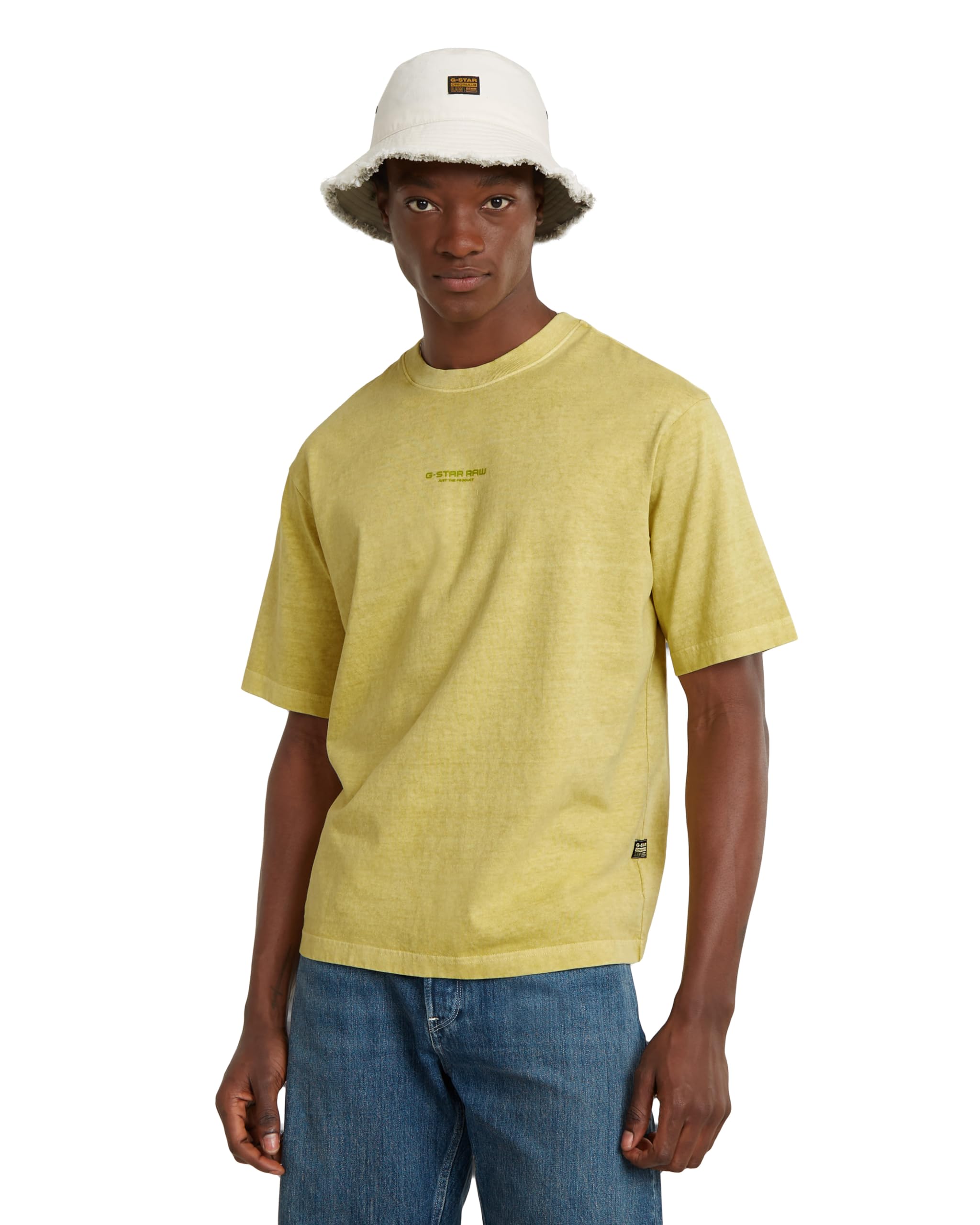 G-Star Raw Men's Green (Linden Green Gd D24780-C756-G475) G-Star Center Chest Boxy T-Shirt, Large