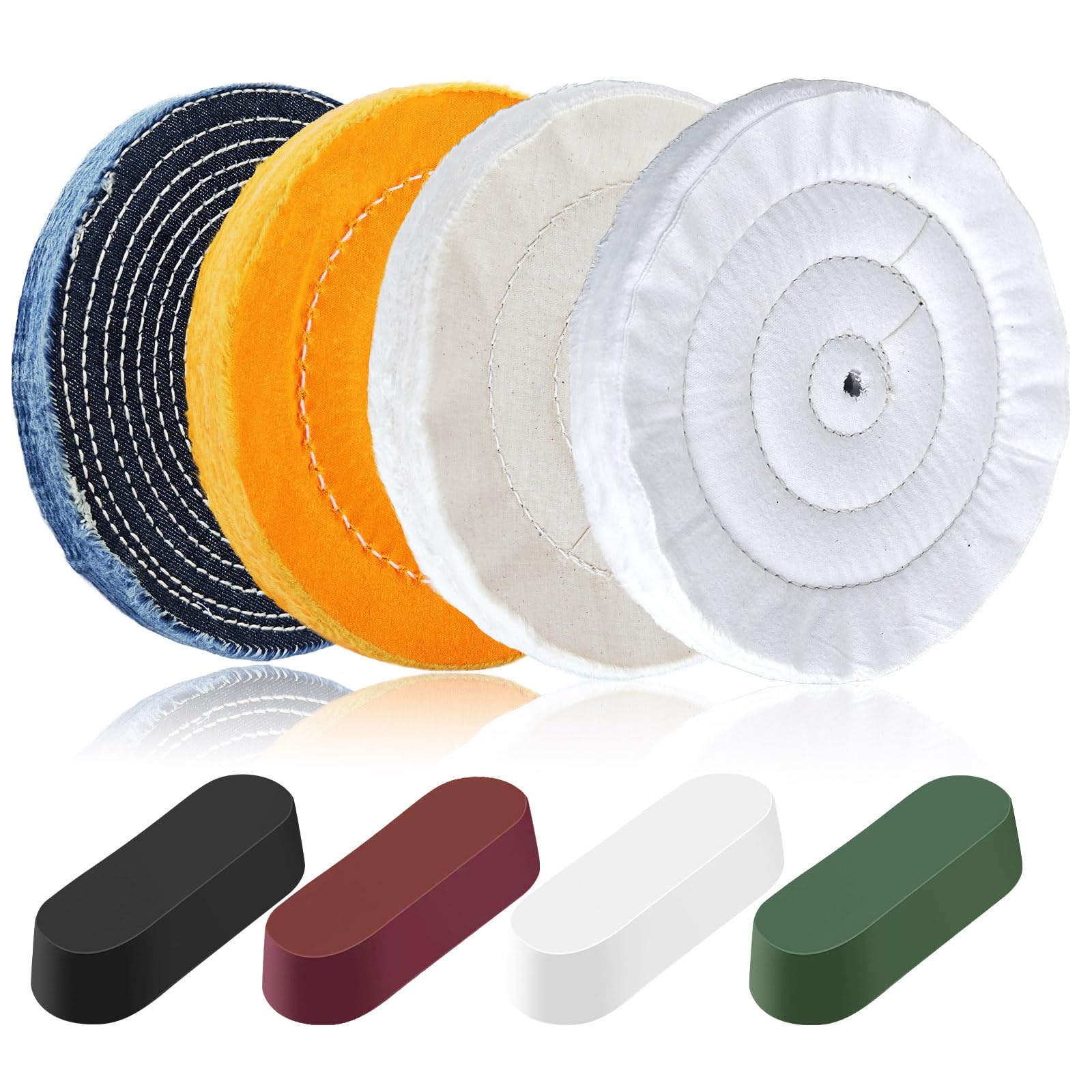 Buffing & Polishing Wheel Kit - Metal Finishing -10