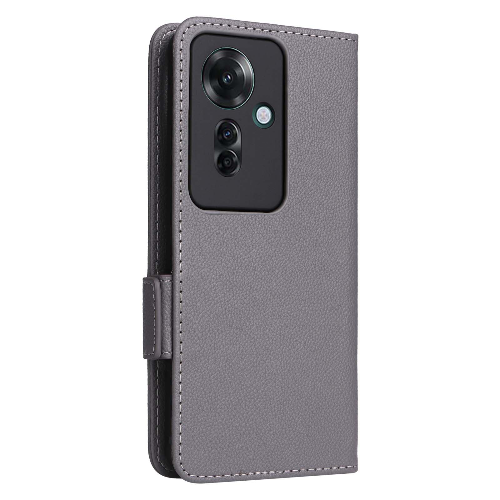 Custodia Oppo Reno 11 5G Xinyunew – Cover A Libro In Pelle Con Porta Carte E Supporto, Flip Case Magnetica Marrone