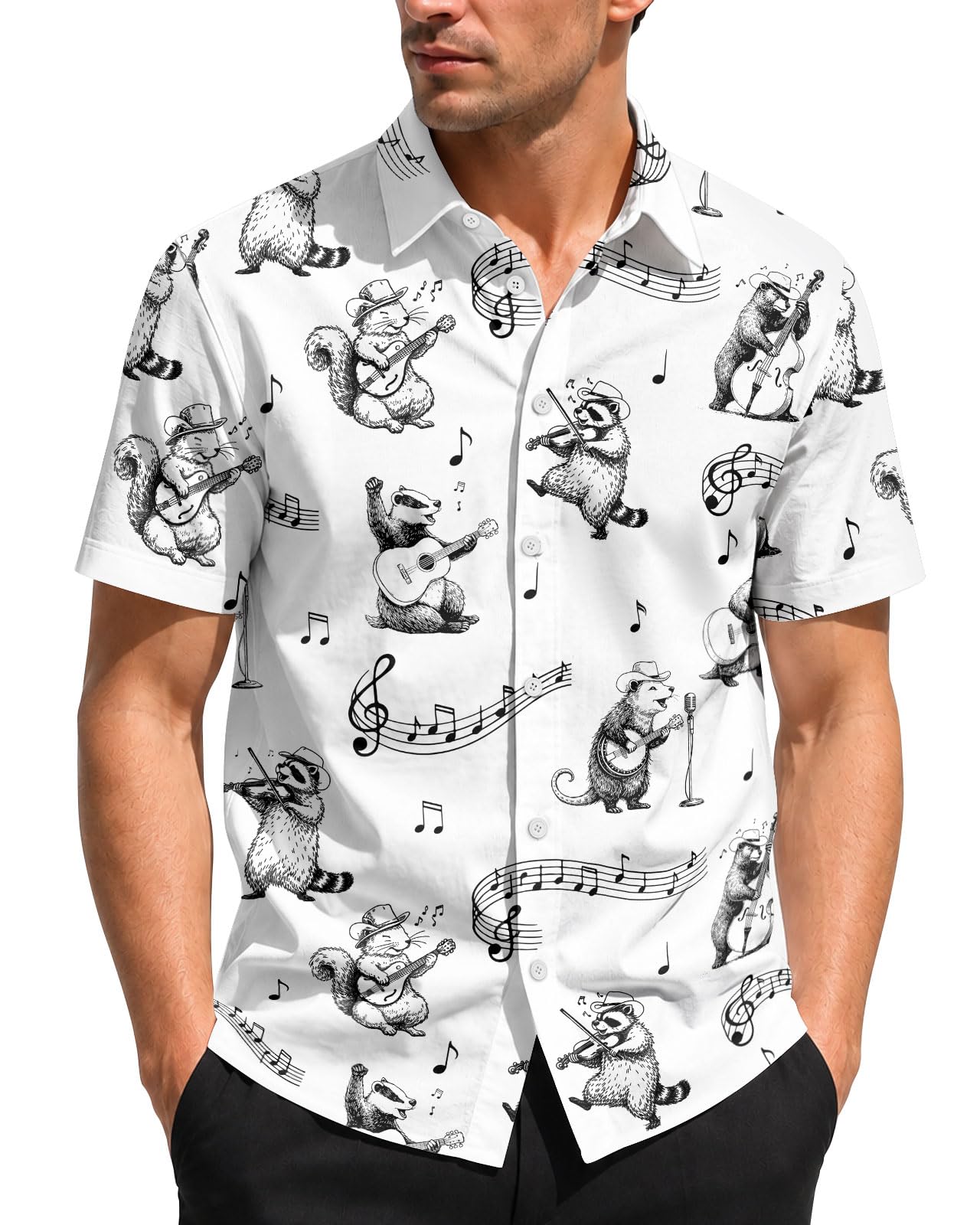 99TIMORO Movie Characters Halloween Shirt for Men Short Sleeve Top