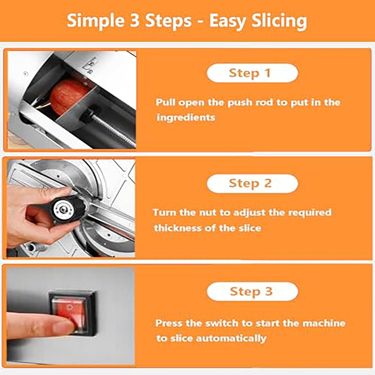 Electric Vegetable Slicer Commercial Fruit Slicer Machine,Onion Potato Slicing Machine,0.2-10mm Thickness Adjustable