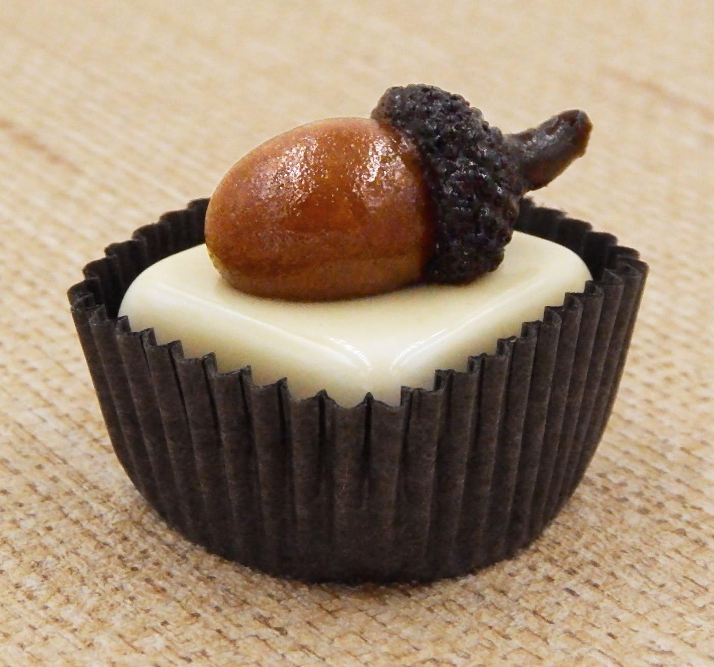 Glass Chocolate with Acorn Autumn Halloween Décor