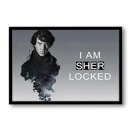 Mcsid Razz Sherlock Holmes Poster c Tv Series Sherlocked Black And White Poster Wall Decor For Home And Office Wall Poster For Living Room And Bedroom Frame Not Mcsid Razz Sherlock Holmes Poster c Tv Series Sherlocked Black And White Poster Wall Decor For Home And Office Wall Poster For Living Room And Bedroom Frame Not