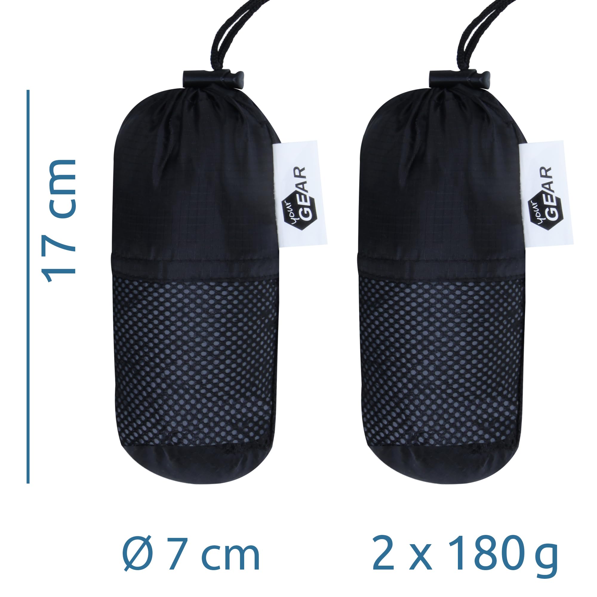 your GEAR Mat Cover & Coupler - Hochwertiges Spannbettlaken 2er Set mit Reißverschluss - koppelbar - Verbundenes Bettlaken für Isomatten & Luftmatratze - Schnelltrocknend & Atmungsaktiv für Camping