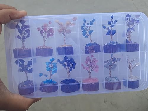 Miniatura 7 de Árbol de aventurina verde, árbol de cristal natural curativo con piedras preciosas de cristal bonsái para la buena suerte, decoración de cocina en