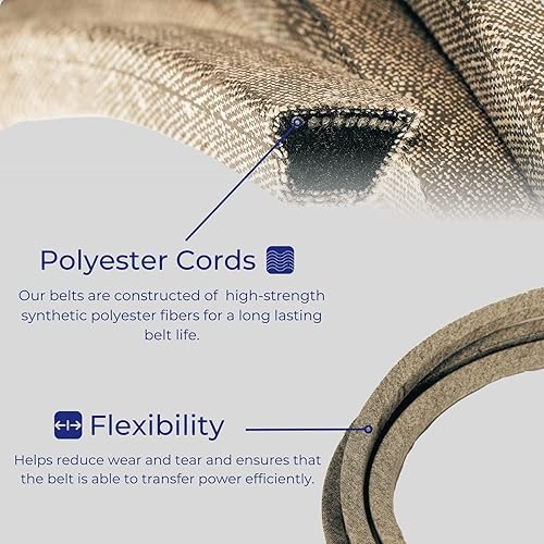 Miniatura 4 de Jeremywell Correa de cubierta de cortacésped 754-0461 se adapta a CUB Cadet MTD 954-0461 LT1050 LT1042 SLT1554 GT1554, 12"x77"