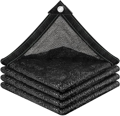 Red de tela 40% de protección solar resistente al negro, 8 x 12 pies, lona de malla para sombra de jardín para cubierta de plantas