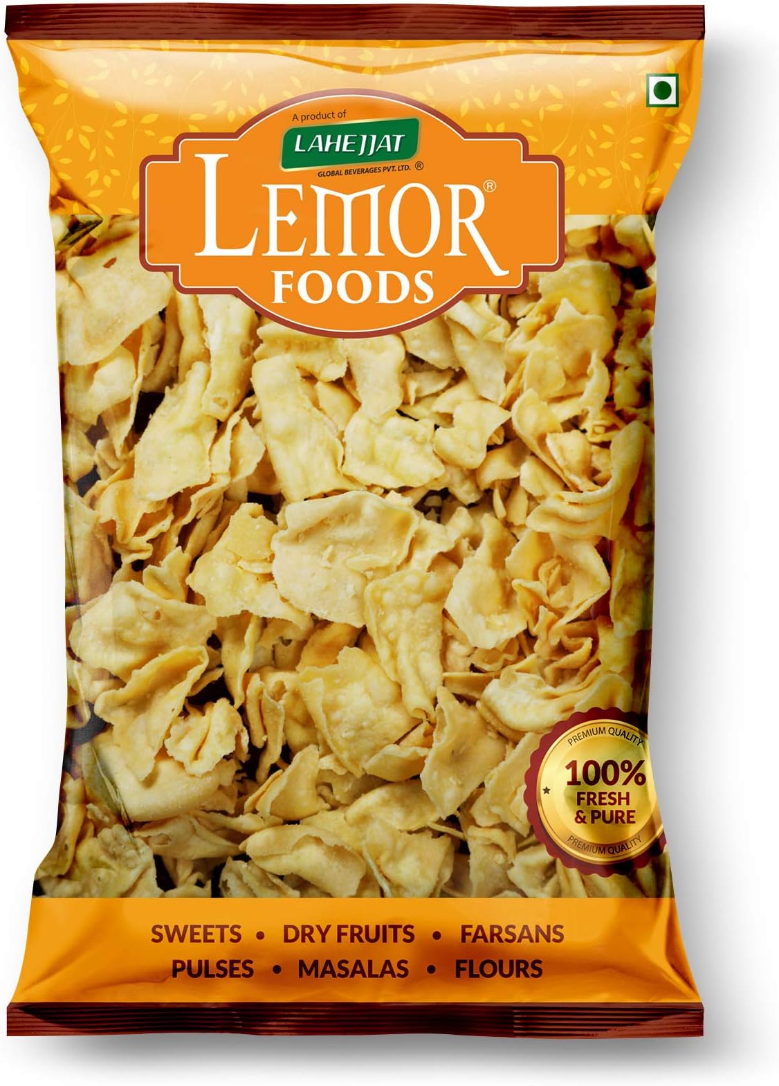 - Papdi Gathiya Fiki Papdi (400 Gms, 2 Packets of 200 Gms Each) | Crispy Pure Besan Namkeen Snacks for Foodie Indians