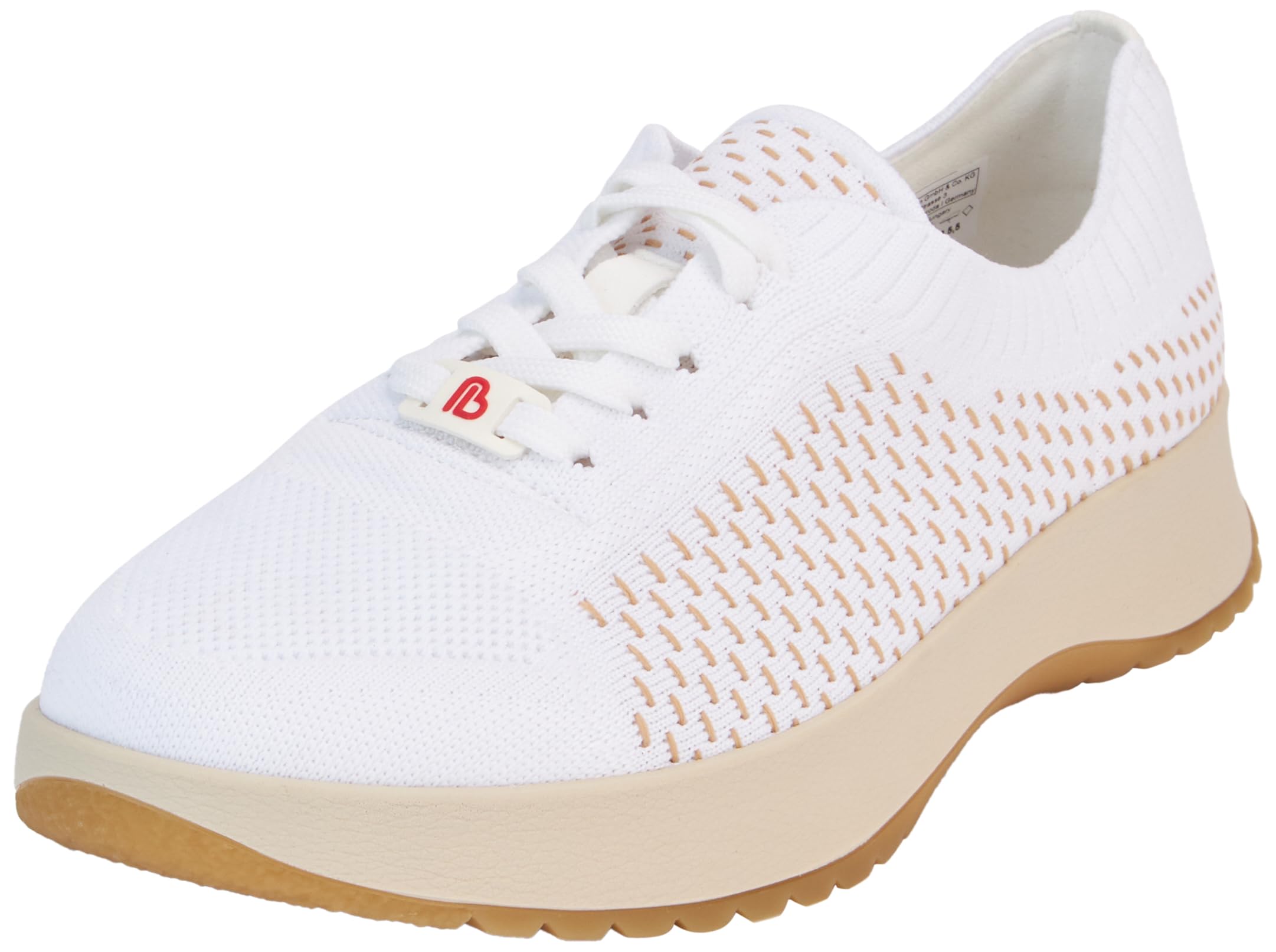 Berkemann Women's Lexi Trainers, White/Beige, 35.5 EU, White Beige, 3.5 UK
