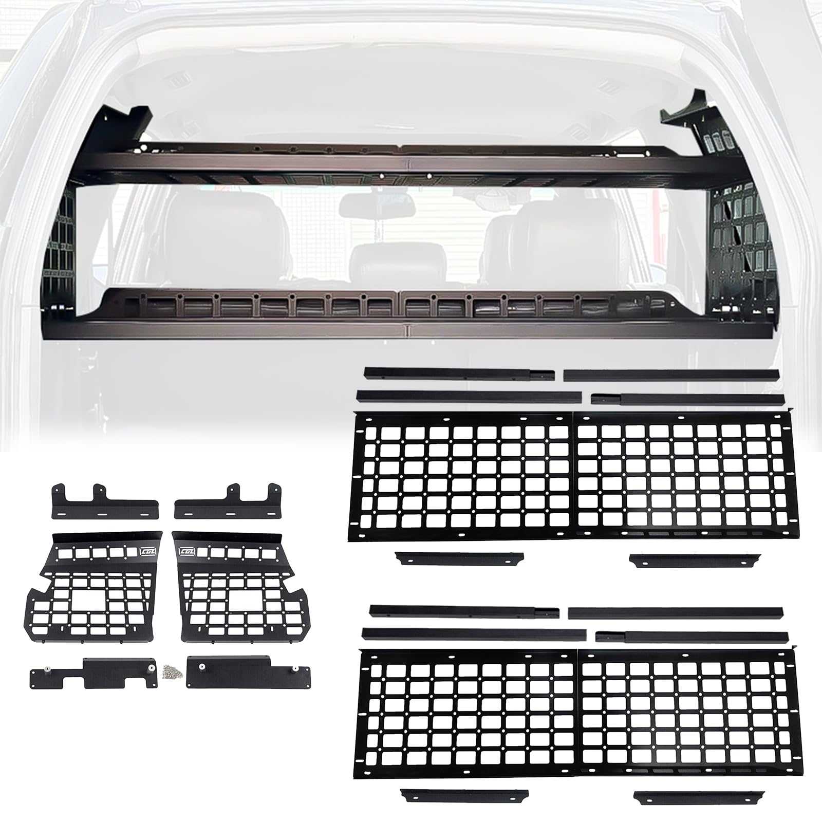 CTH for Lexus GX 470 GX470 2003-2009 Rear Trunk Modification Molle Panel Storage Panel Trunk Organizers Storage Cargo