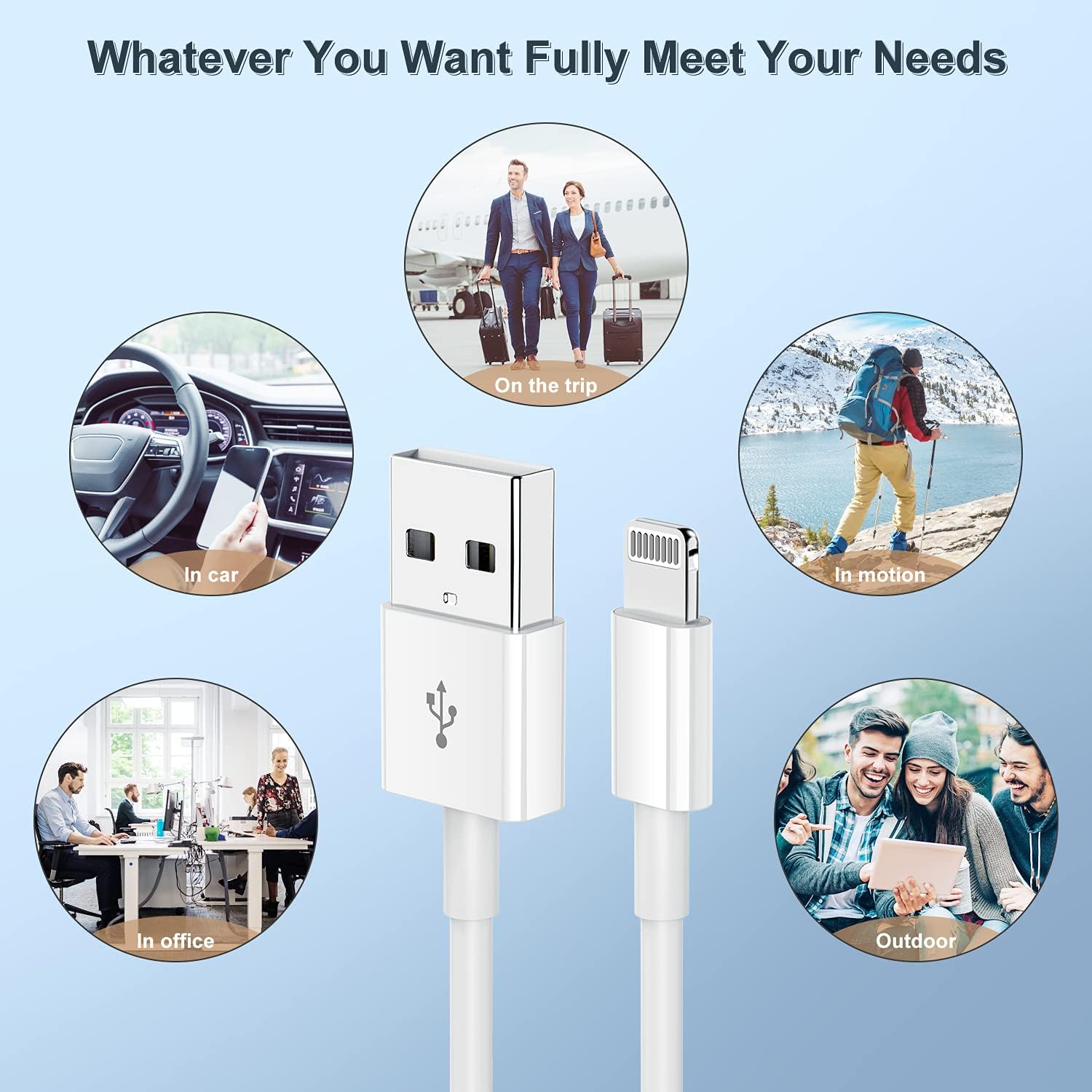 Discount 90% 4Pack 6ft iPhone Charger Cable, [Apple MFi Certified] Long Apple Lightning to USB Cable 6 Feet,Fast iPhone Charging Cord 6 Foot for Apple iPhone 13/13 mini/12/11/XS MAX/XR/8/7/6s/6/5S/SE iPad Original