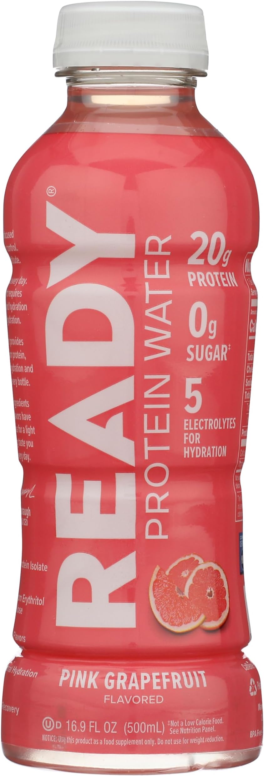 Protein Water, Pink Grapefruit, Pink, 16.9 Fluid Ounce