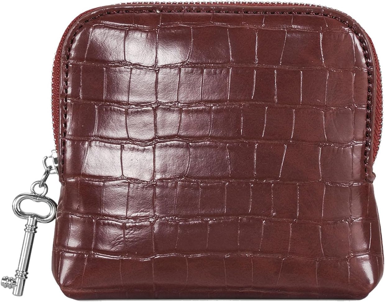 Compact Accessory Holder Jewelry Case Smooth Pu Storage Bag Spacious Layout Protects Rings Bracelets
