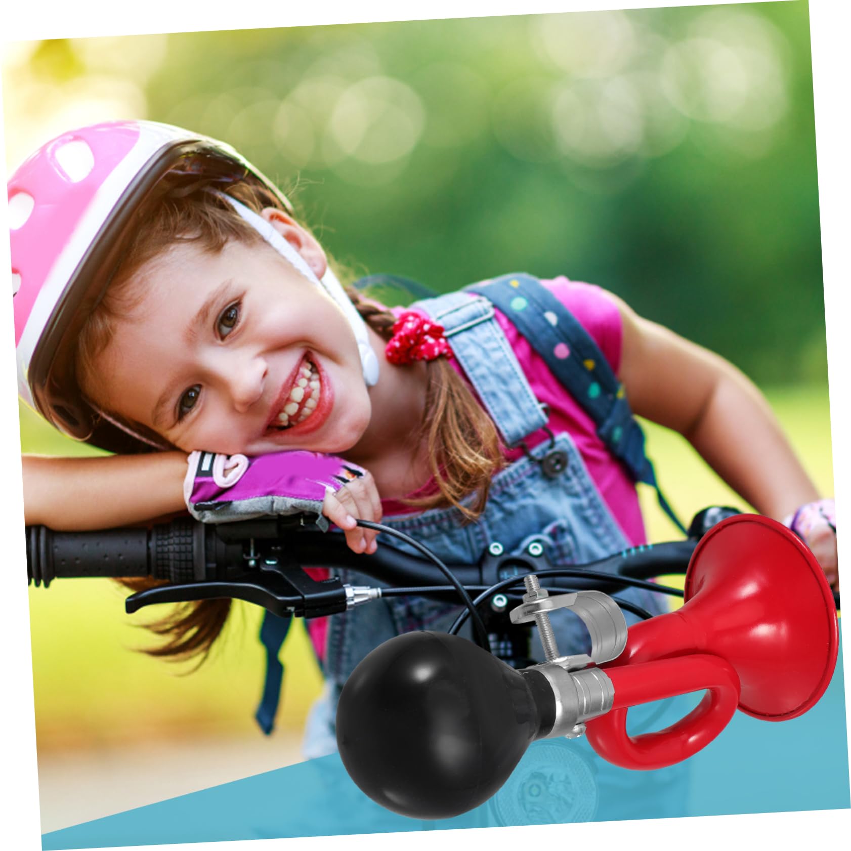 BESPORTBLE Squeeze Bike Bell for Handlebars Road Mountain Bike Metal Bike Horn for Safety Dec