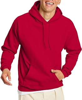 Hanes Men's EcoSmart Hoodie Sweatshirt - Midweight Fleece Pullover, Soft Cotton Blend, Cozy Kangaroo Pocket Hoodie