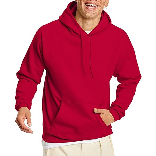 Hanes EcoSmart Hoodie, Midweight Fleece, Pullover Hooded Sweatshirt for Men