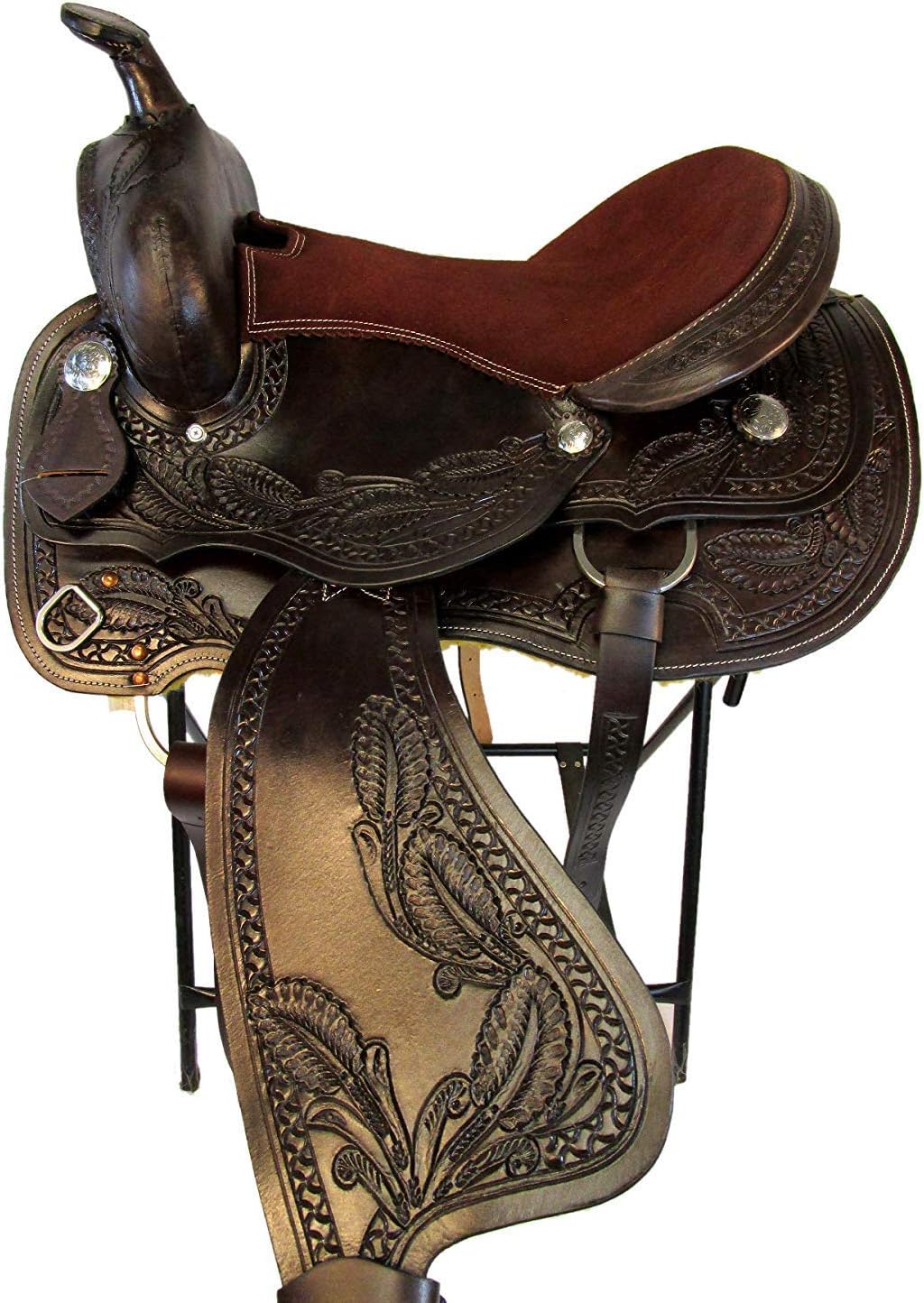 8" inches Seat Children Miniature Pony Kids Horse Saddle Western Equestrian Trail Premium Leather for Horse Riding and Best Horse Rider Pony Kids Miniature 8" inch Horse Saddle, LP138