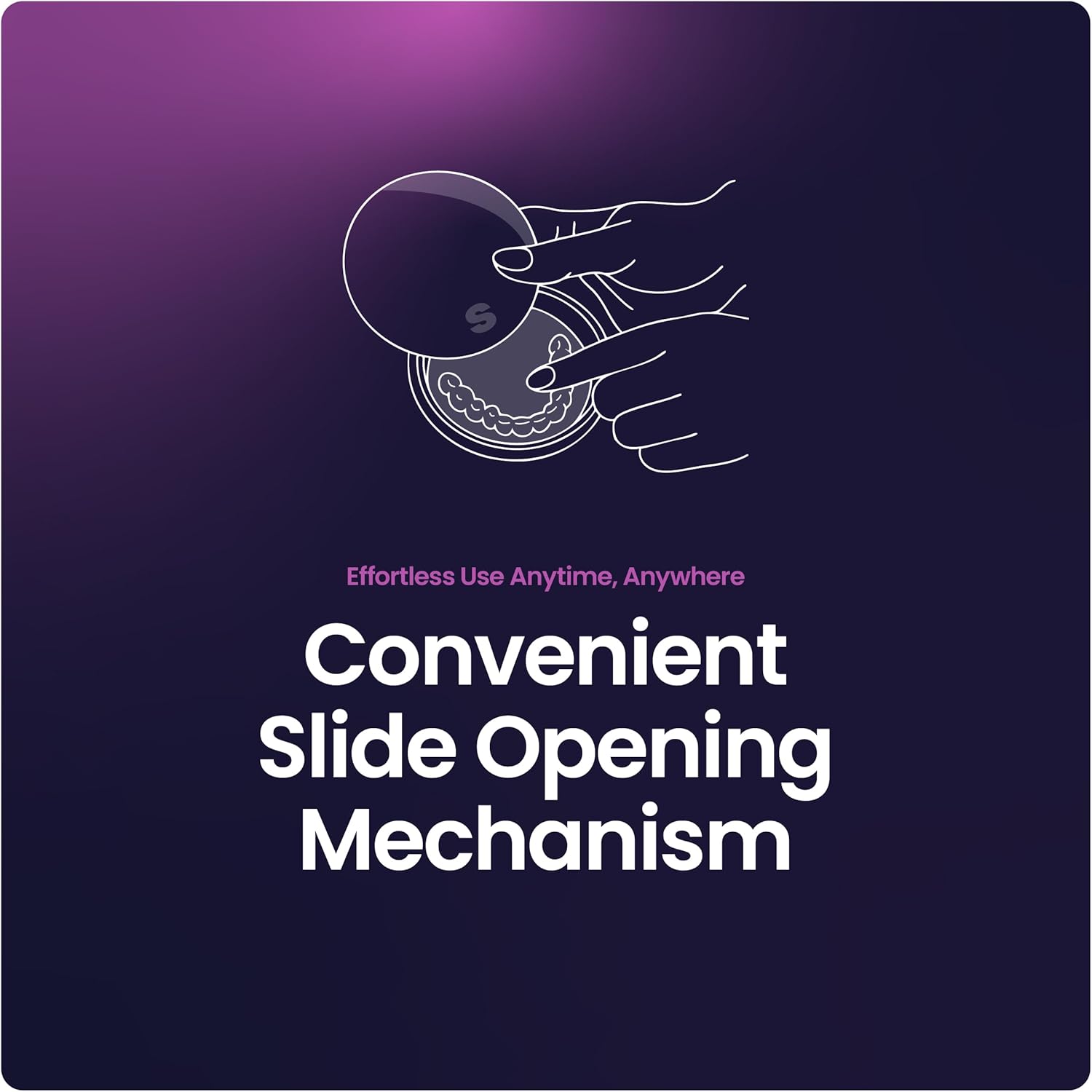 Sonic Go Aligner & Retainer Case – Portable Cleaner for Aligners, Retainers, Night Guards & Toothbrush Heads – Durable Metal Container, USB-C, Long Battery