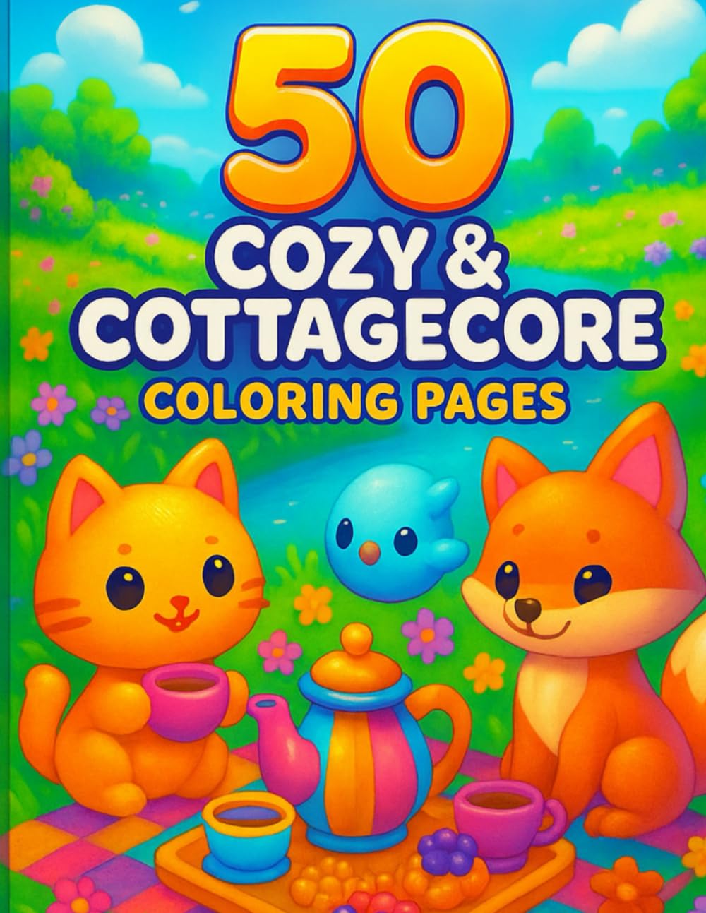 50 Cozy & Cottagecore Coloring Book: Whimsical Cottages, Forest Friends & Peaceful Country Life Designs (Cozy & Cottagecore Coloring Collection)