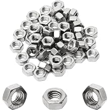 100pcs M4-0.7 Hex Nut، 304 Stainless Steel، M4 x 0.7mm Tiny Nuts Fasteners، Hex Drive، Metric، Right Hand، Small Replace Nut