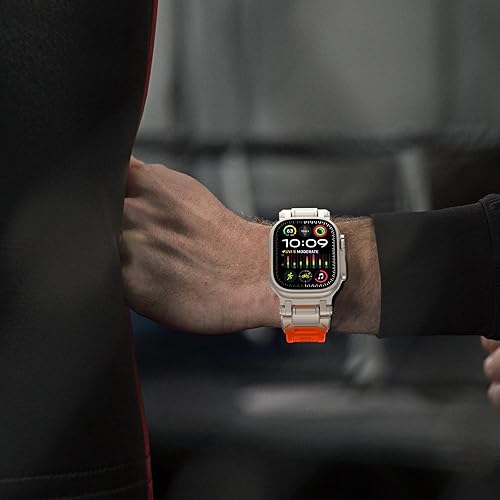 Miniatura 9 de FULLIFE Correa para Apple Watch Ultra Band Apple Watch Ultra 2 de 1.929 in para hombres, bandas de goma de silicona para series 98SE276SE54321 1.772